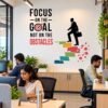 Focus on the Goal motivational wall sticker for office